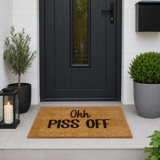 Ohh PISS OFF Doormat – Funny Rude Welcome Mat (40 x 70 cm)