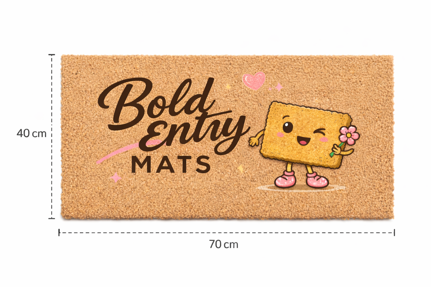 Farmers Coir Doormat 40 x 70 – “Probably at the Farm” Home Entrance Mat