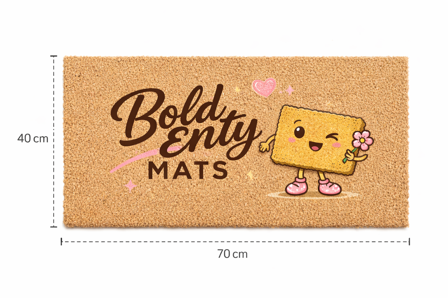 Cowgirl Coir Doormat 40 x 70cm – “Let’s go Girls” Home Entrance Mat