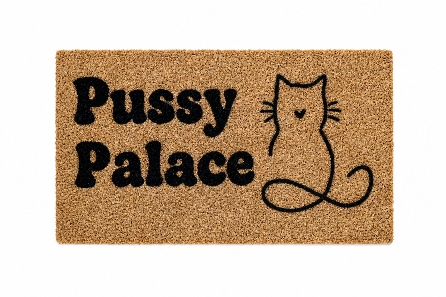“Pussy Palace” Coir Doormat - 40 x 70cm