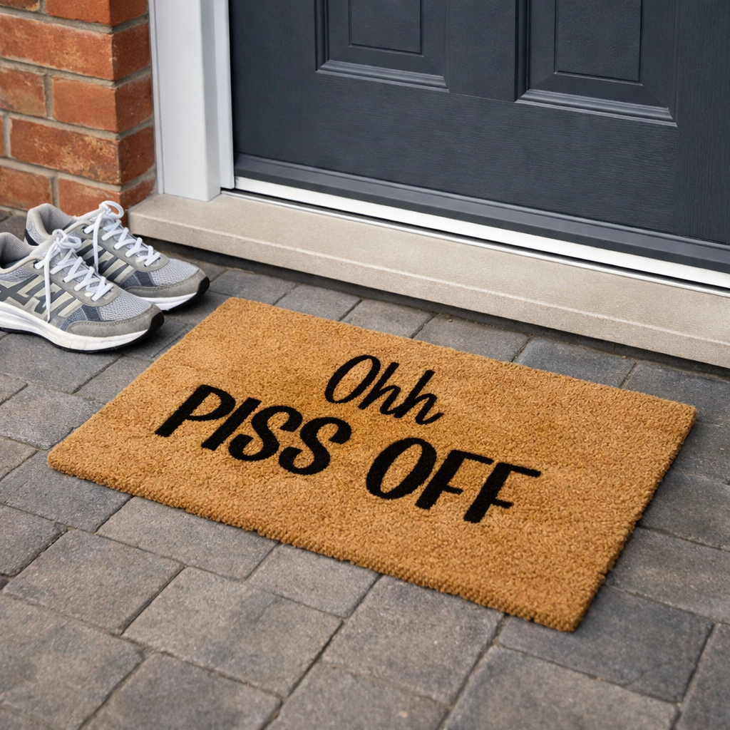 Ohh PISS OFF Doormat – Funny Rude Welcome Mat (40 x 70 cm)