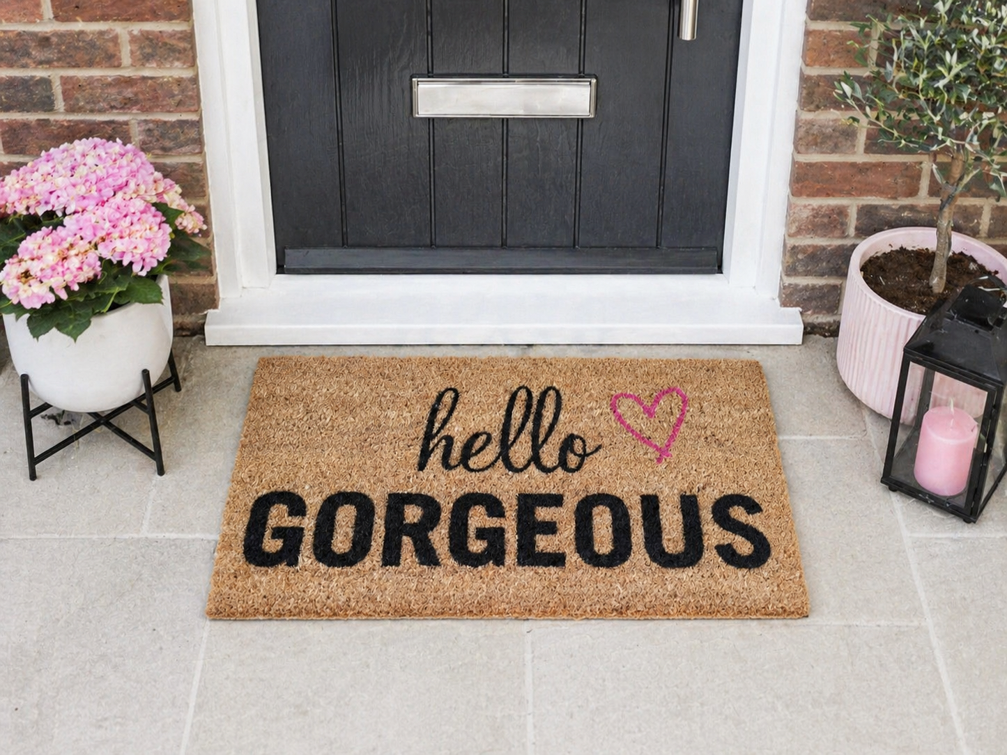 Hello Gorgeous - Coir Doormat 40 x 70cm
